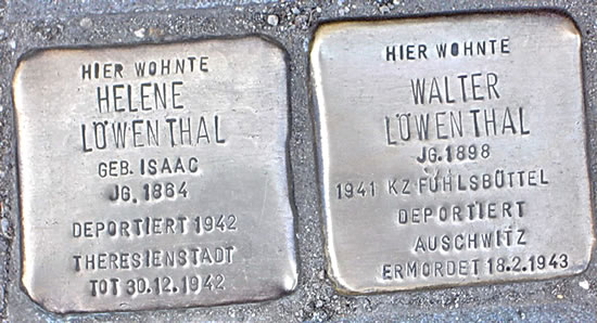 Stolpersteen. Klick op to'n Vergröttern!