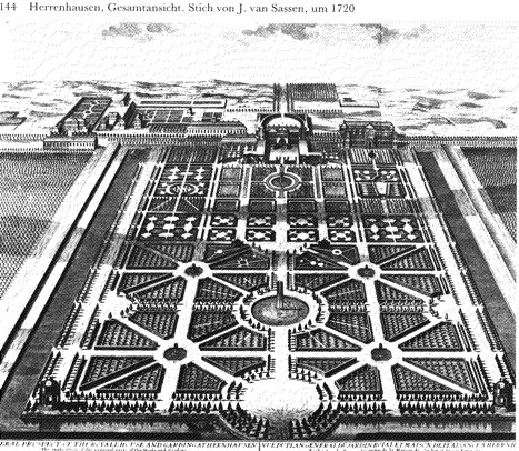 Plaan vun den Park vun Hannover-Herrenhausen