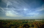 Cirrostratus mit Halo-Phänomen