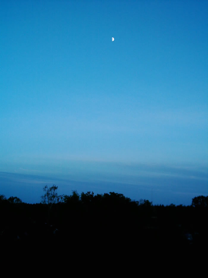 De Maan to des&uuml;lvige Tied